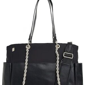 BEIS Black Baby Bag with Chain Straps